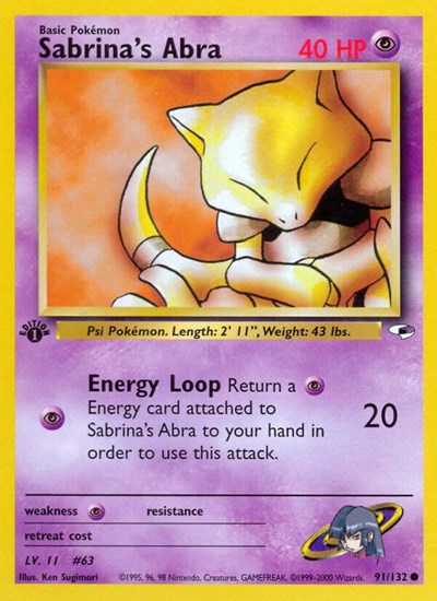 Sabrina's Abra (Gym Heroes) Medium Play Unlimited