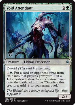 Void Attendant (Battle for Zendikar) Light Play Foil