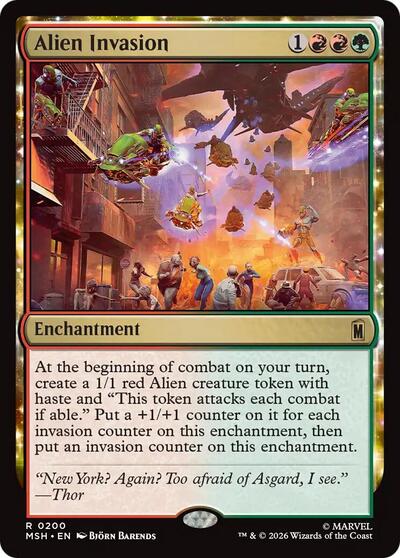 Alien Invasion (Marvel Super Heroes) Light Play