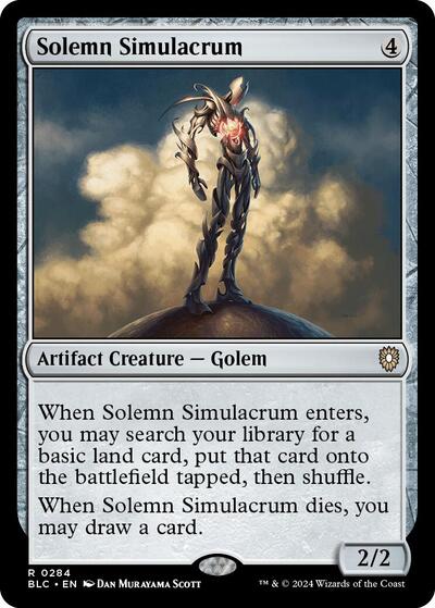 Solemn Simulacrum (Commander: Bloomburrow) Light Play
