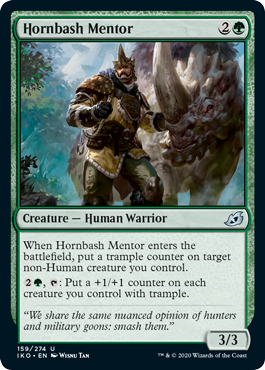 Hornbash Mentor (Ikoria: Lair of Behemoths) Light Play