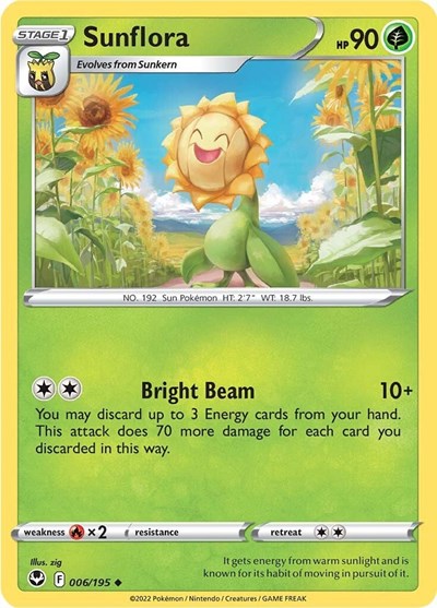 Sunflora (SWSH12: Silver Tempest) Light Play