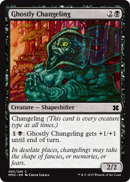 Ghostly Changeling (Modern Masters 2015) Light Play