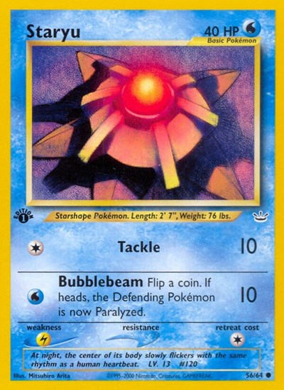 Staryu (Neo Revelation) Light Play 1st Edition