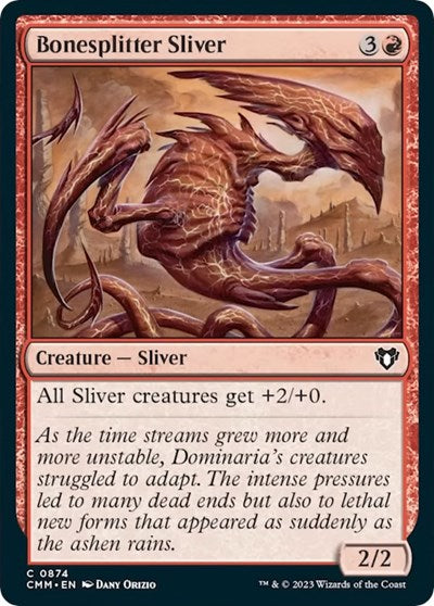 Bonesplitter Sliver (Commander Masters) Light Play