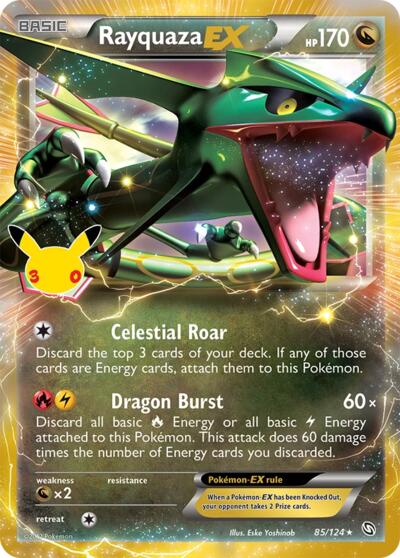 Rayquaza EX (ME: 30th Celebration Classic Collection) Near Mint Holofoil