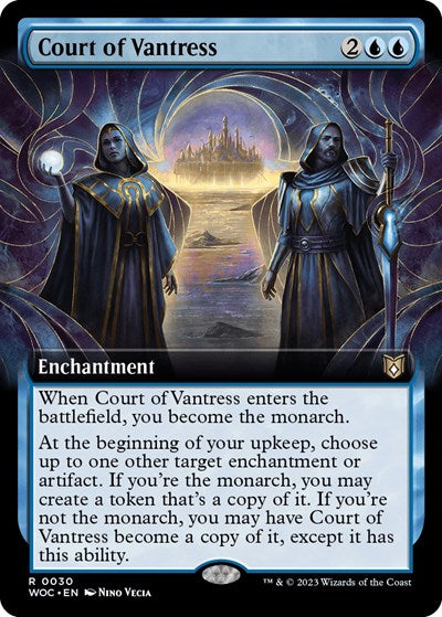 Court of Vantress (Extended Art) (Commander: Wilds of Eldraine) Light Play Foil