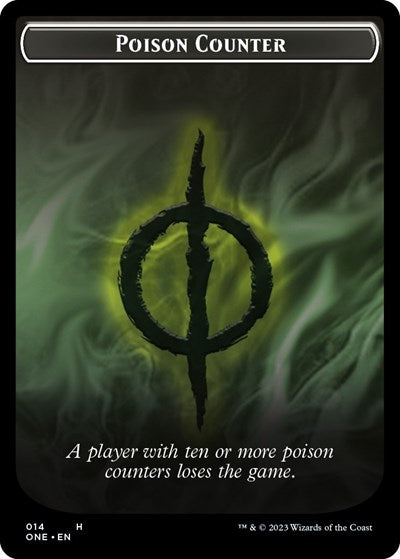 Poison Counter Token (Phyrexia: All Will Be One) Light Play