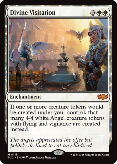 Divine Visitation (Commander: Tarkir: Dragonstorm) Light Play