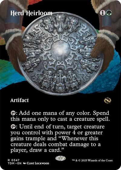 Herd Heirloom (Borderless) (Tarkir: Dragonstorm) Light Play