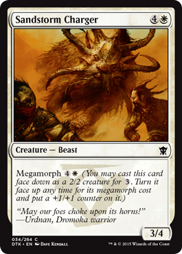 Sandstorm Charger (Dragons of Tarkir) Light Play