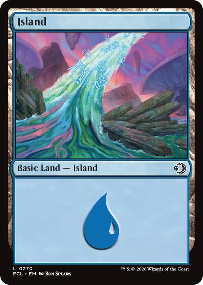 Island (0270) (Lorwyn Eclipsed) Light Play