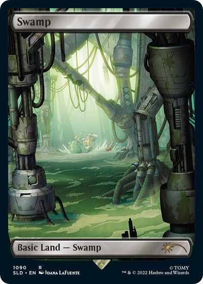 Swamp (1090) (Secret Lair) Light Play Foil