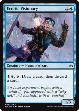 Erratic Visionary (War of the Spark) Light Play