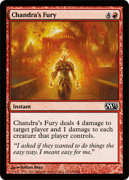 Chandra's Fury (Magic 2013 Core Set) Light Play