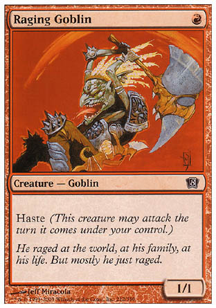 Raging Goblin (8th Edition) Light Play