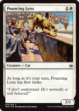 Pouncing Lynx (War of the Spark) Near Mint