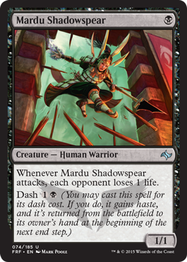 Mardu Shadowspear (Fate Reforged) Light Play