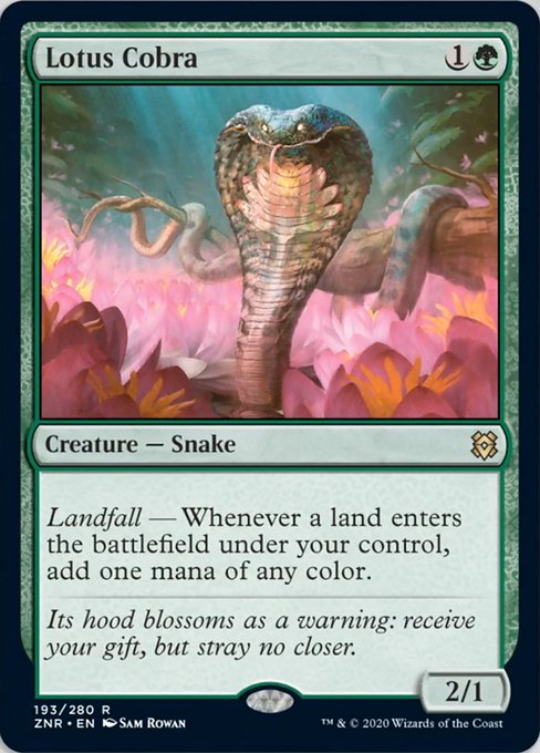 Lotus Cobra (Zendikar Rising) Light Play