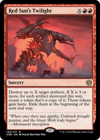 Red Sun's Twilight (Phyrexia: All Will Be One) Light Play
