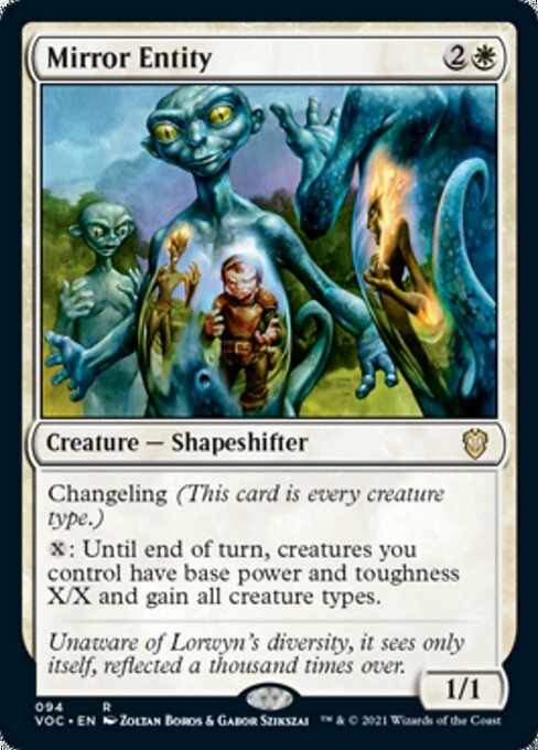 Mirror Entity (Commander 2021 Crimson Vow) Light Play