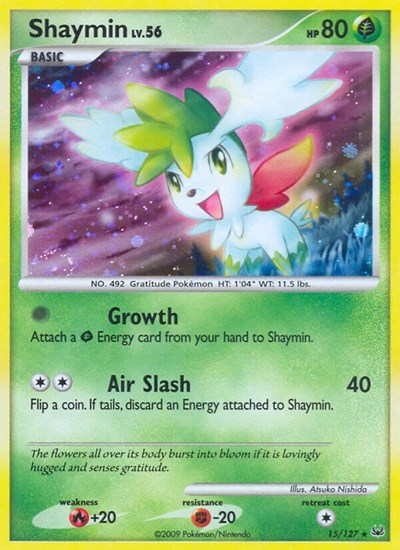 Shaymin (15) (Platinum) Medium Play Holofoil