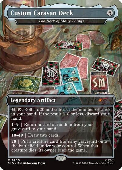 Custom Caravan Deck - The Deck of Many Things (Secret Lair) Light Play