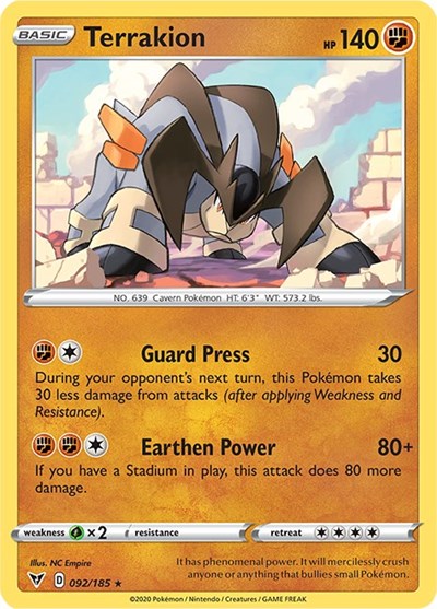 Terrakion (SWSH04: Vivid Voltage) Light Play