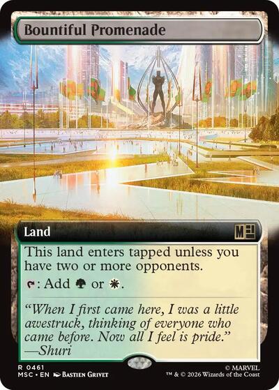 Bountiful Promenade (Extended Art) (Commander: Marvel Super Heroes) Light Play