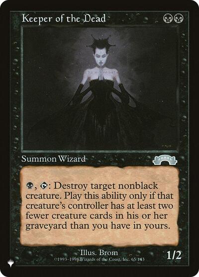 Keeper of the Dead (The List) Light Play