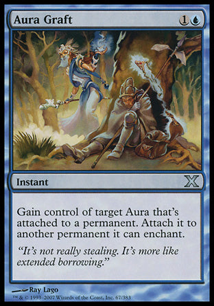 Aura Graft (10th Edition) Medium Play Foil