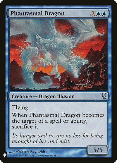 Phantasmal Dragon (Mystery Booster) Light Play