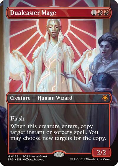Dualcaster Mage (Borderless) (Special Guests) Light Play