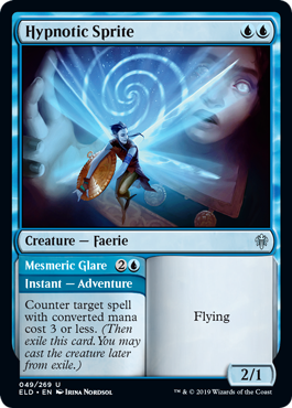 Hypnotic Sprite (Throne of Eldraine) Light Play