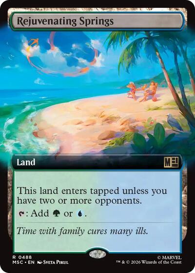 Rejuvenating Springs (Extended Art) (Commander: Marvel Super Heroes) Light Play