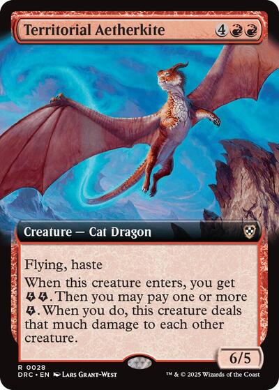 Territorial Aetherkite (Extended Art) (Commander: Aetherdrift) Light Play