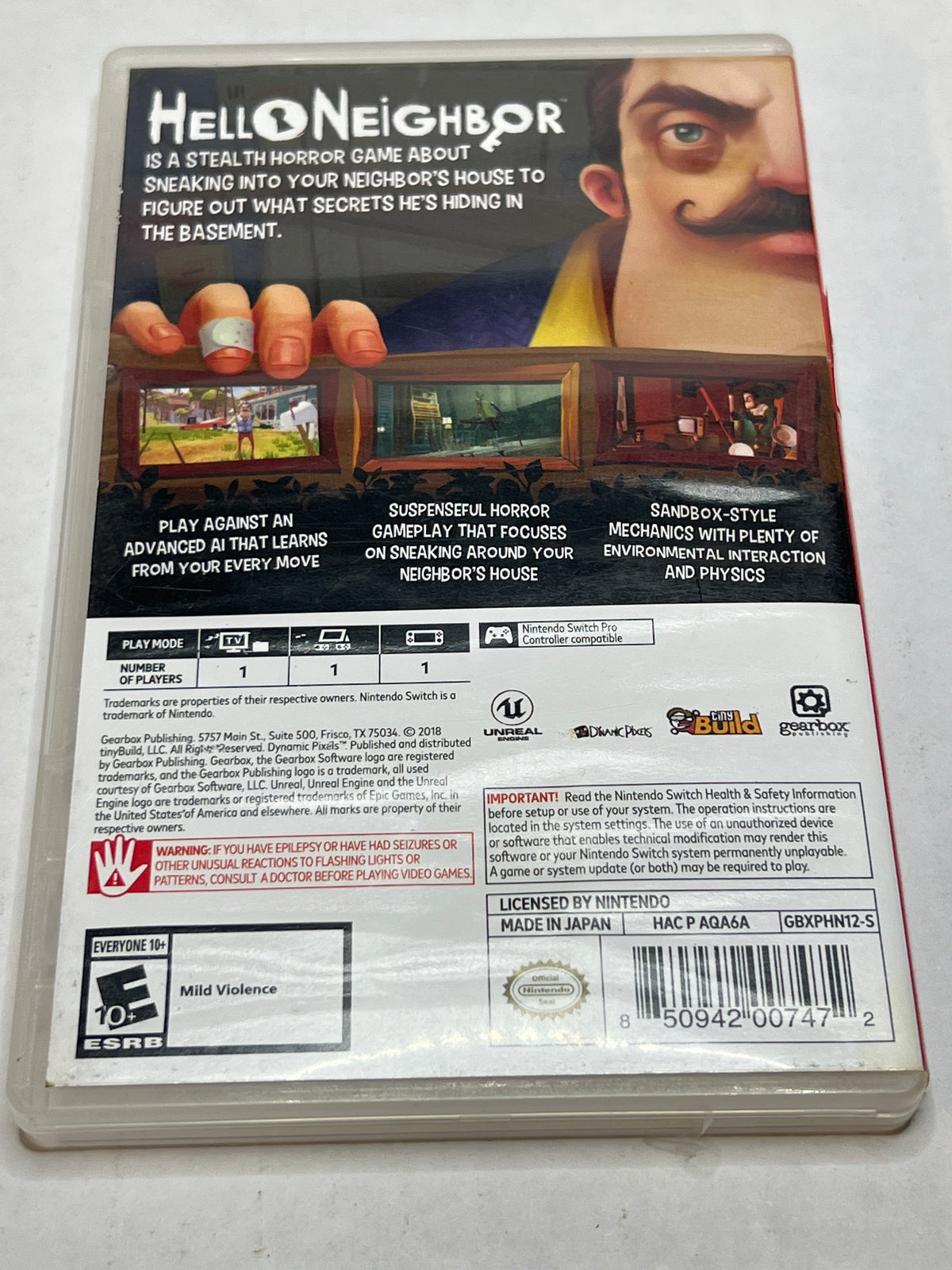 Hello Neighbor (Nintendo Switch)(CIB)