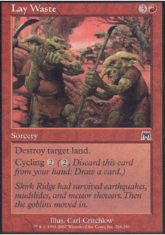Lay Waste (Onslaught) Light Play