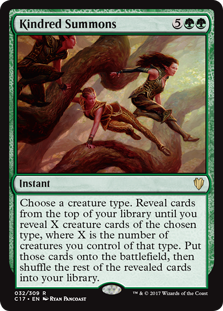 Kindred Summons (Commander 2017) Medium Play