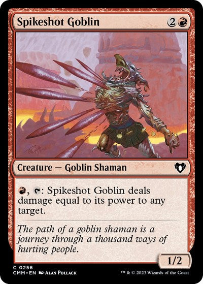 Spikeshot Goblin (Commander Masters) Light Play