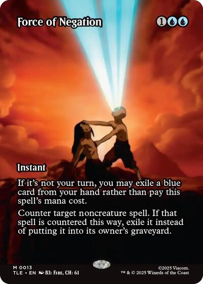 Force of Negation (Borderless) (Avatar: The Last Airbender: Eternal-Legal) Near Mint