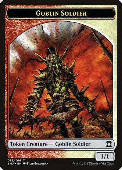 Goblin Soldier Token (Eternal Masters) Light Play