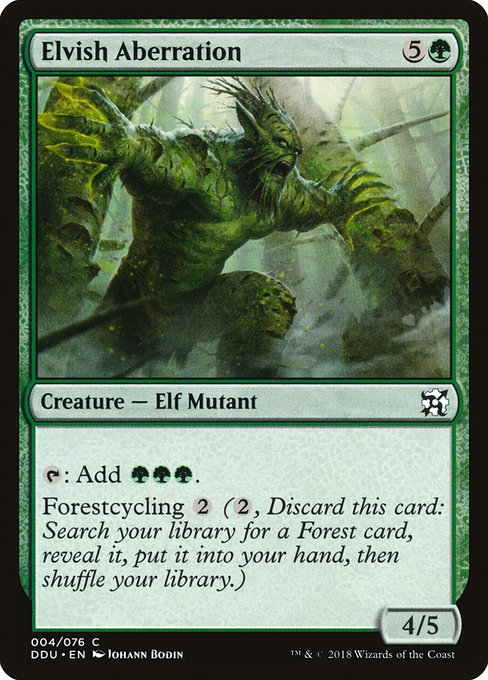Elvish Aberration (Duel Decks: Elves vs Inventors) Light Play