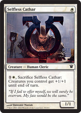 Selfless Cathar (Innistrad) Light Play