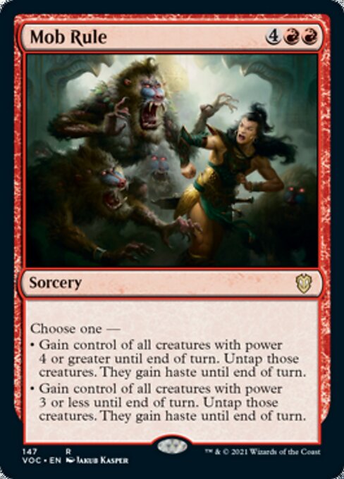 Mob Rule (Commander 2021 Crimson Vow) Light Play