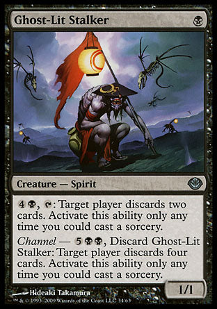 Ghost-Lit Stalker (Saviors of Kamigawa) Light Play