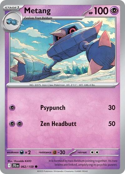 Metang (SV09: Journey Together) Light Play Reverse Holofoil