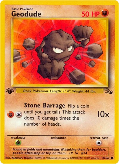Geodude (Fossil) Medium Play Unlimited