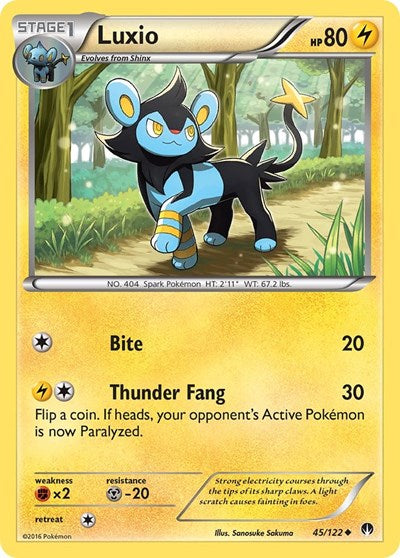 Luxio (XY - BREAKpoint) Medium Play