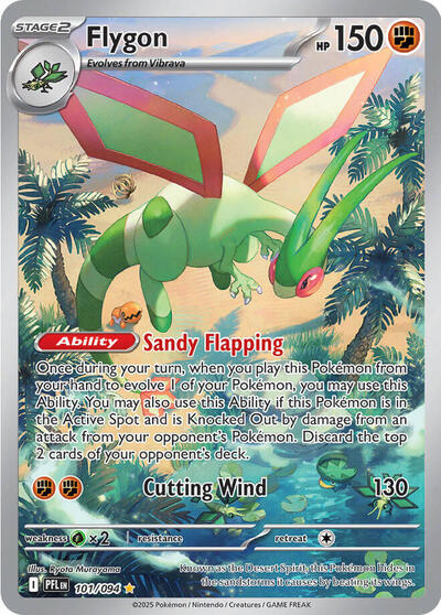 Flygon - 101 (ME02: Phantasmal Flames) Light Play Holofoil